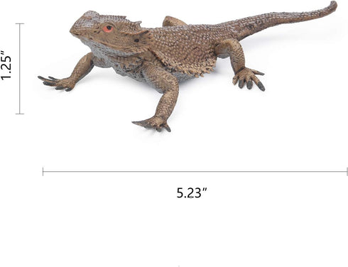 UANDME 8 Pcs Lizard Animal Figurines, Realistic Reptile Figures, Chameleon Prank Props Scary Toy Playset
