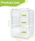 Engorgio Organizer,3/4 Countertop Baby Bottle Tier Bottles Storage Organizers,Clear Station Organizer ContainerClear