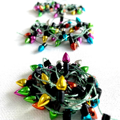 Peachcor (1mtr) Christmas Lights String of Miniature, Dollhouse Miniature Fake Light, Christmas Tree Fairy Lights