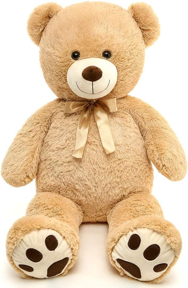 MaoGoLan Large Tan Teddy Bear, 39 Inch Life Size Jumbo Stuffed Animal for Kids and Girlfriend