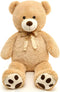 MaoGoLan Large Tan Teddy Bear, 39 Inch Life Size Jumbo Stuffed Animal for Kids and Girlfriend
