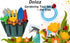 Doiaz Set Kidz Gardening Tool Gardening Tools Kit Includes Shovel, Rake, Fork Trowel, Children'z Garden Kit with Sun