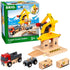 BRIO World 33280 Freight Goods Station | Versatile Toy Train Set for Kids, Sustainable Wood Construction