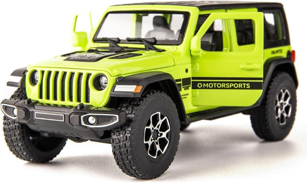 Compatible 1/32 Wrangler Alloy Diecast Pull Back Model Car, Collectible Gift with Light and Sound, Green