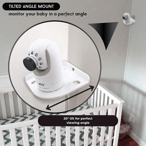 Baby Monitor Shelf Mount for Hello Baby Corner Camera Shelf compatible with Infant Optics DXR-8 DXR-5 Arlo Baby