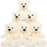 MorisMos 6 Pack Teddy Bear Bulk, Soft 14 Inch Plush Stuffed Animals for Baby Shower and Kids