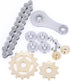 Fidget Spinner, Sprocket Linkage Bike Chain Spinner Design, Metal Stainless Steel Durable Mechanics, Gold