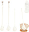 CXY 4PCS 360 Flexible Silicone Bottle Brush with Long Handle Soft Bristle Baby