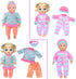 10 Sets 10/12/14 Inch iBayda Doll Clothes & Accessories - Playtime Outfits with Hats and Headbands for New Born Baby
