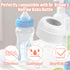 PEUTIER 6pcs 4oz 8oz, Replacement Bottle Nipple Collars Rings for Dr. Brown's Narrow Plastic & Glass Bottles & No Leak