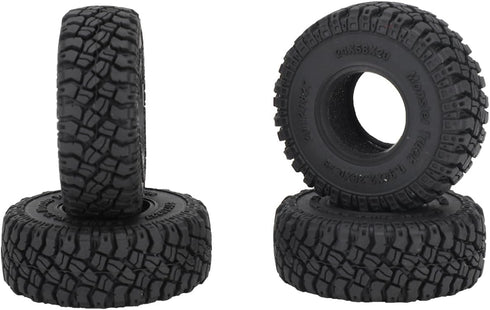 1.0 Tires-2.28in*0.94in RC Crawling Tires, All Terrain Large Tyre for 1/18 TRX4M 1/24 SCX24 AX24 FCX24 RC Crawler