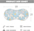 tplaotee 22x11in Cute Silver Jigsaw Puzzle Cotton burping Cloths Soft Touch Baby wash Cloth for Babies Girls and Boys