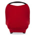 Parker Baby 4 in 1 Car Seat Cover, Stretchy Canopy, Nursing Cover, Grocery Cart Cover, Cherry
