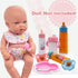 Linkyloop Set 11 Playset set 3+ Baby Doll Accessories Magic Bottle - Pieces Doll Feeding Pretend with Disappearing Milk