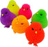 6 Pack (3") (6) - Neon Color Chick Puffers Chicken Stress Relief Fun Soft Toys for Party Favors. Great for Soothing
