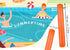 Pool Inflatable Sticks Penta Angel 2Pcs, 41.3 inch Giant PVC Pool Noodles for Summer Outdoor Water Games