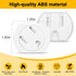 Outlet Covers (45 Pack) - Self-Closing 3-Prong Swivel Electrical Outlet Protectors for Baby - Upgraded Adhesive