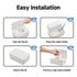 Eiszhjk Wipes Dispenser, Refillable Wipes Container Compatible with Huggies, Wipe Holder Keeps Clean, Weighted Wipe