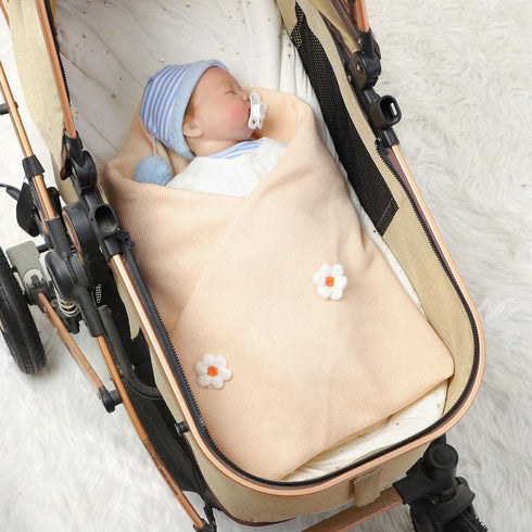 Neiwech Cozy 30x40 Inches Baby Swaddle Blanket for Boys Girls Knitted Soft Newborn Infant Receiving Blankets for Crib