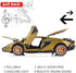BDTCTK Lambo Sian FKP37 Car Model Toy, 1:32 Child Sound and Light Pull Back Car, Army Green Zinc Alloy Casting