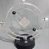 Electronic Perpetual Motion Desk Toy, Silver Cube Rotation for Home Decoration and Science Fun