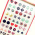 AUGSUN 240 Piece Sticker Earrings - 3D Gems Girls Self-Adhesive Glitter Craft Crystal Stickers