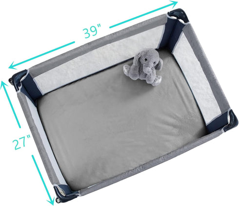TL Care Pack 27" 39", Cozy Pack Heavenly Soft Chenille Fitted N Play Playard Sheet x Warm and Chenille and Play Sheet