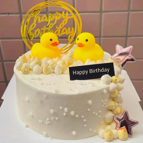 2 3.2 Inch Waterproof No Squeak No Hole No Bebe Noise Kalafona Pcs Rubber Funny Yellow Ducky Duck Bath Pool Toy Without