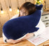MUPI Whale Stuffed Animal Big Blue Dolphin Doll Toy Cushion Pillow Plus (33 Inch) - Soft Simulation Cotton, 4 Size Down