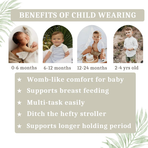 JOYFUL.BABY&CO 25-60 lbs Baby to Toddler Sling Carrier, Toddler Carrier Baby Travel Essential, Adjustable Mesh Sling
