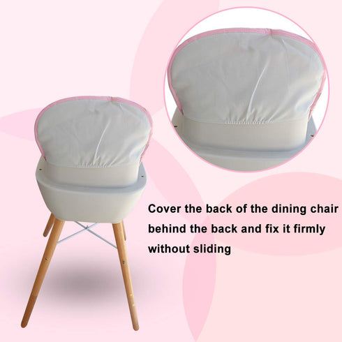 High Chair Pad, Breathable Cushion with Cute Pattern, Comfortable Seat Belt Design for Baby (Pink Animal Pattern)