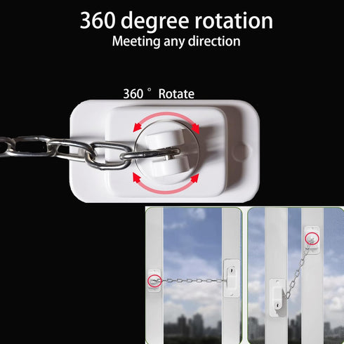 3 Pack Adjustable Child Safety Locks with Keys for Fridge, Door, Drawers, Toilet, and Cabinet (White)