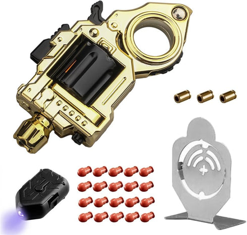 Generic Metal Fidget Toys Gun Adults - Alloy Fidget Slider Clicker Spinner & Launcher Toy EDC Fidget Gun with Bullets