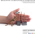 16PCS LC JoyCre Mini Dinosaur Fossil Skeleton - Plastic Dino Figure Bones for Kids Sandbox Toys, Realistic Fake