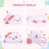 Weighted Stuffed Animals 4.0 Lbs, Weighted Strawberry Cow Plush, 23 inch Cow Weighted Pillow for Kids