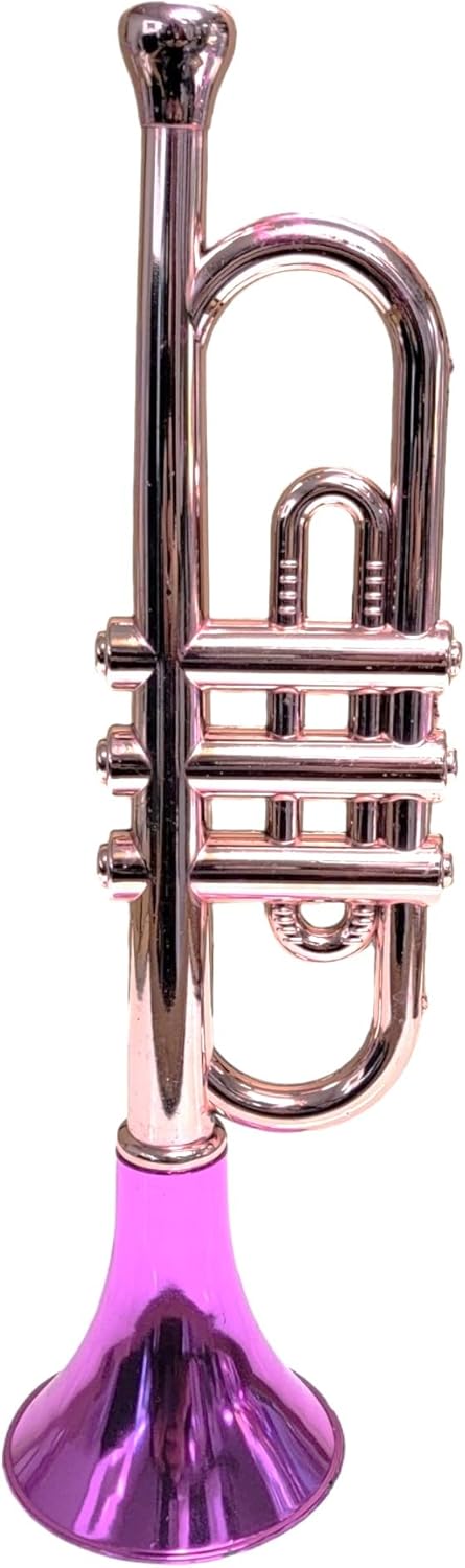 (13 Inch) (12 Metallic Trumpets Plastic Noisemaker Music Toys for Kids Instruments Noise Makers for Birthday Partie