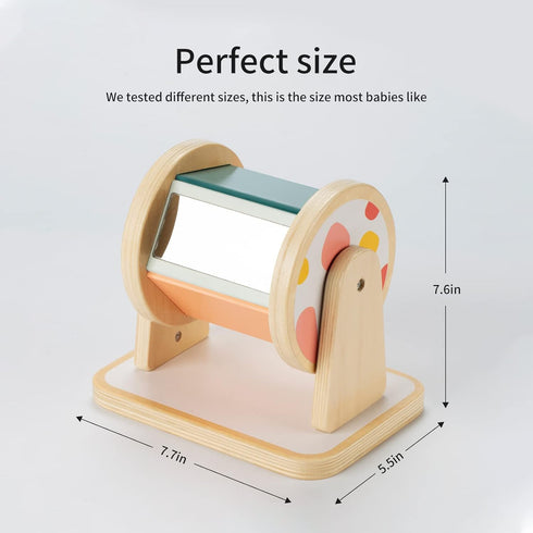 6-12 1 Twefex Montessori Spinning Drum, Montessori Toys for Babies Months, Montisory Baby Toys for Year Old Infant