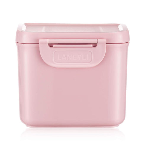 Formula Dispenser with Scoop for Milk Powder, Baby Food Storage and Snack Cup for Travel, Pink (0.92 LB Capacity)