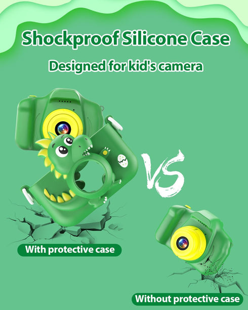 Dinosaur Kids Camera Toys, 1080P HD Digital Camera for Kids with 32GB SD Card, Gift for 3-9 Years Old