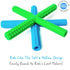 Children(2 Pack), X Hollow Chew Tubes Sensory Chew Toys for Autistic Alt. to Chew Necklaces for Sensory Kids, Teething