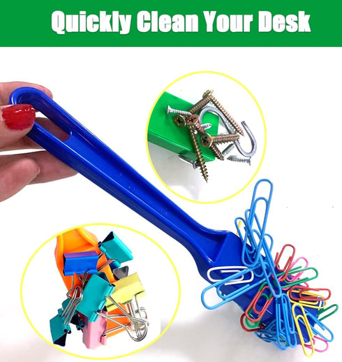 Magnetic Bingo Wands 7.5" with Magnet Bar, 5 Colors Educational Tool for Collecting Paper Clips and More