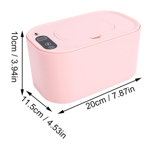 NOENNULL 80 Baby Wipe Warmer Top Heating Baby Wet Wipes Warmer Dispenser with Digital Display, Holds Wipes, for Home