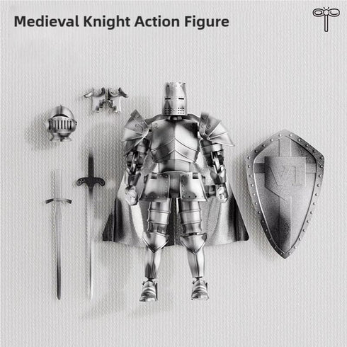Osmanthus bloom T13,Dummy 13 Medieval Action Figures,Knight Armor Action Figure,Multi-Jointed Movable Robot Mannequin