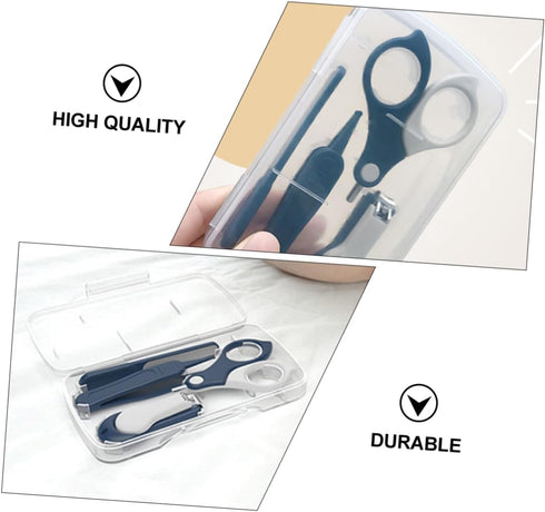 Set SUPVOX Baby Nail Clippers for Newborns Infant Manicure Kit Safety Scissors Portable Nail Grooming Tools Material