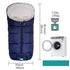 Cozy Yobee Universal Fleece Stroller Footmuff, Winter Outdoor Tour Waterproof Baby Sleeping Bag, Anti-Slip, Adaptable