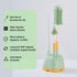 Malalife 3 1 Set, in Baby Silicone Bottle Brush Multipurpose Bottle Cleaner, Bottle Brush with Storage Holder, Food