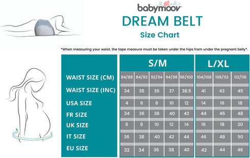 Babymoov Dream Belt Sleep Aid, Maternity Sleep Support & Wedge for Ultimate Comfort during Pregnancy, Large / X-Large