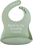 Denver James Adjustable Silicone Feeding Bibs - Waterproof and Dishwasher Safe
