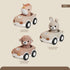 1-3, 3-Pack Set Nueplay Toy Cars for Toddlers Animal Racing Vehicles & Finger Puppets, Friction Powered Push and Go