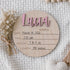 Newborn Baby Stats Sign For Hospital, Newborn Announcement Sign For Hospital, Birth Announcement Sign Photo Prop, Laser